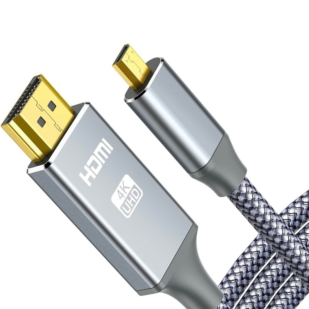 Braided 4K UHD HDMI to Micro HDMI Cable